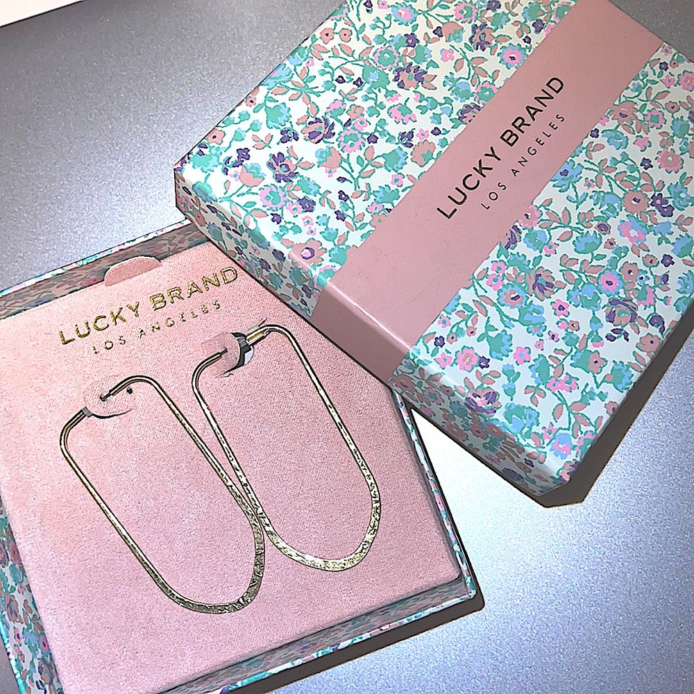 Lucky Brand Gold Hoop Earrings
